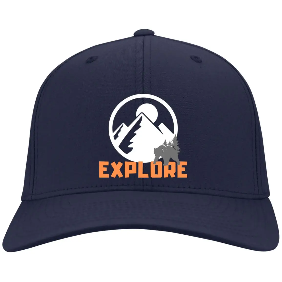 Explore Embroidered Flex Fit Twill Baseball Cap - Image 3