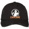 Explore Embroidered Distressed Dad Cap