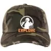 Explore Embroidered Distressed Dad Cap - Image 3