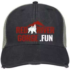 Red River Gorge.fun - Red -  Embroidered Ollie Cap