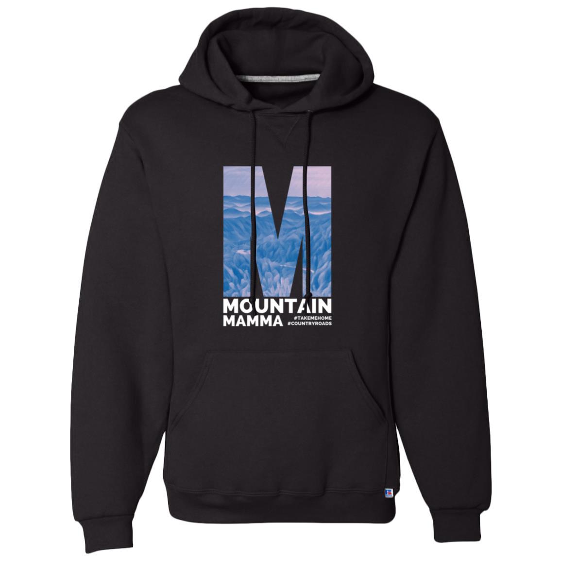 Dri-Power Fleece Pullover Hoodie 1 Black Mountain Mamma Dri-Power Fleece Pullover Hoodie with mountain graphic. Red River Gorge KY apparel.